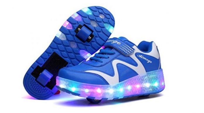 Shoes with wheels